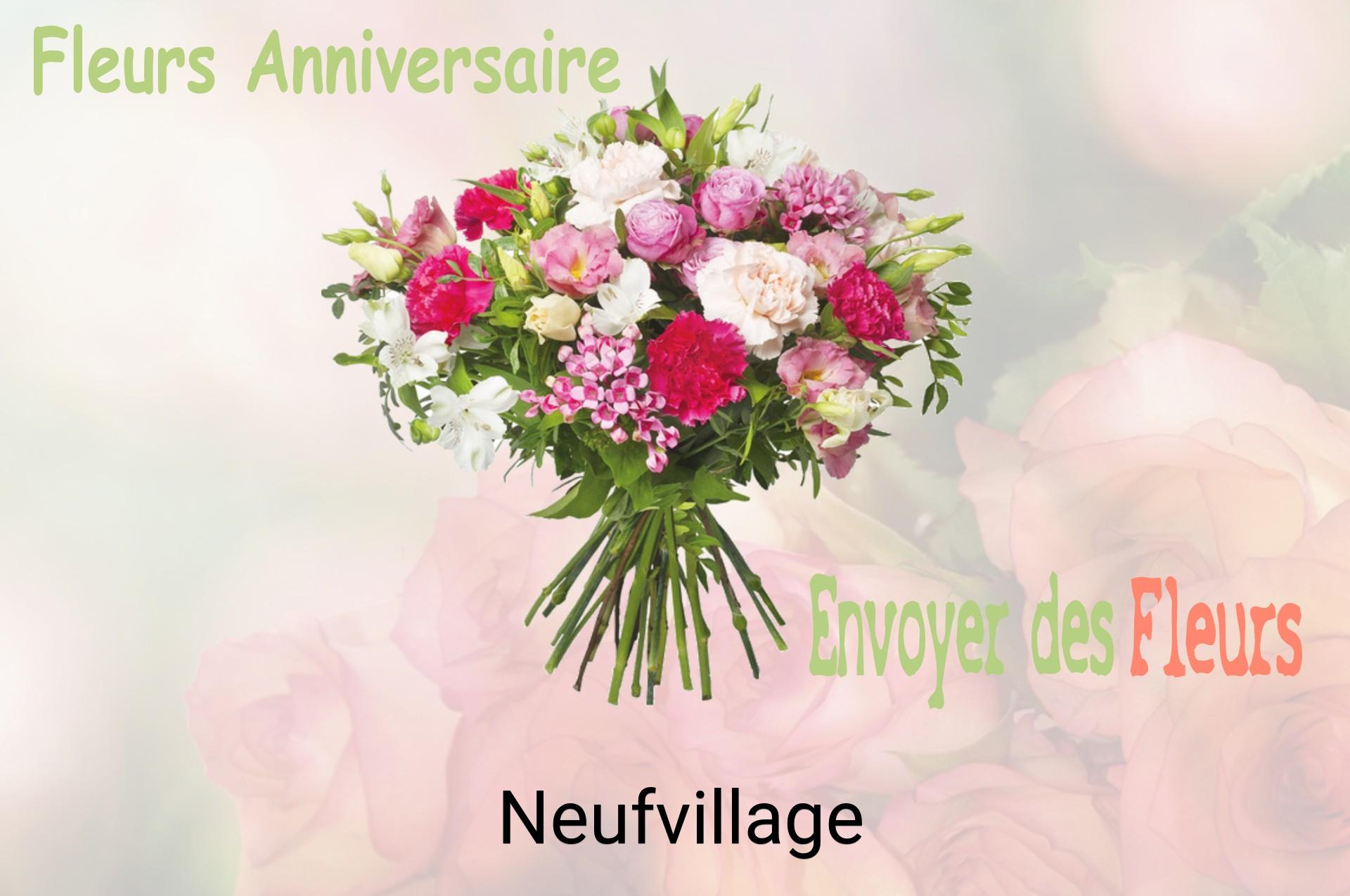 Bouquet de fleurs d’anniversaire livré à Neufvillage