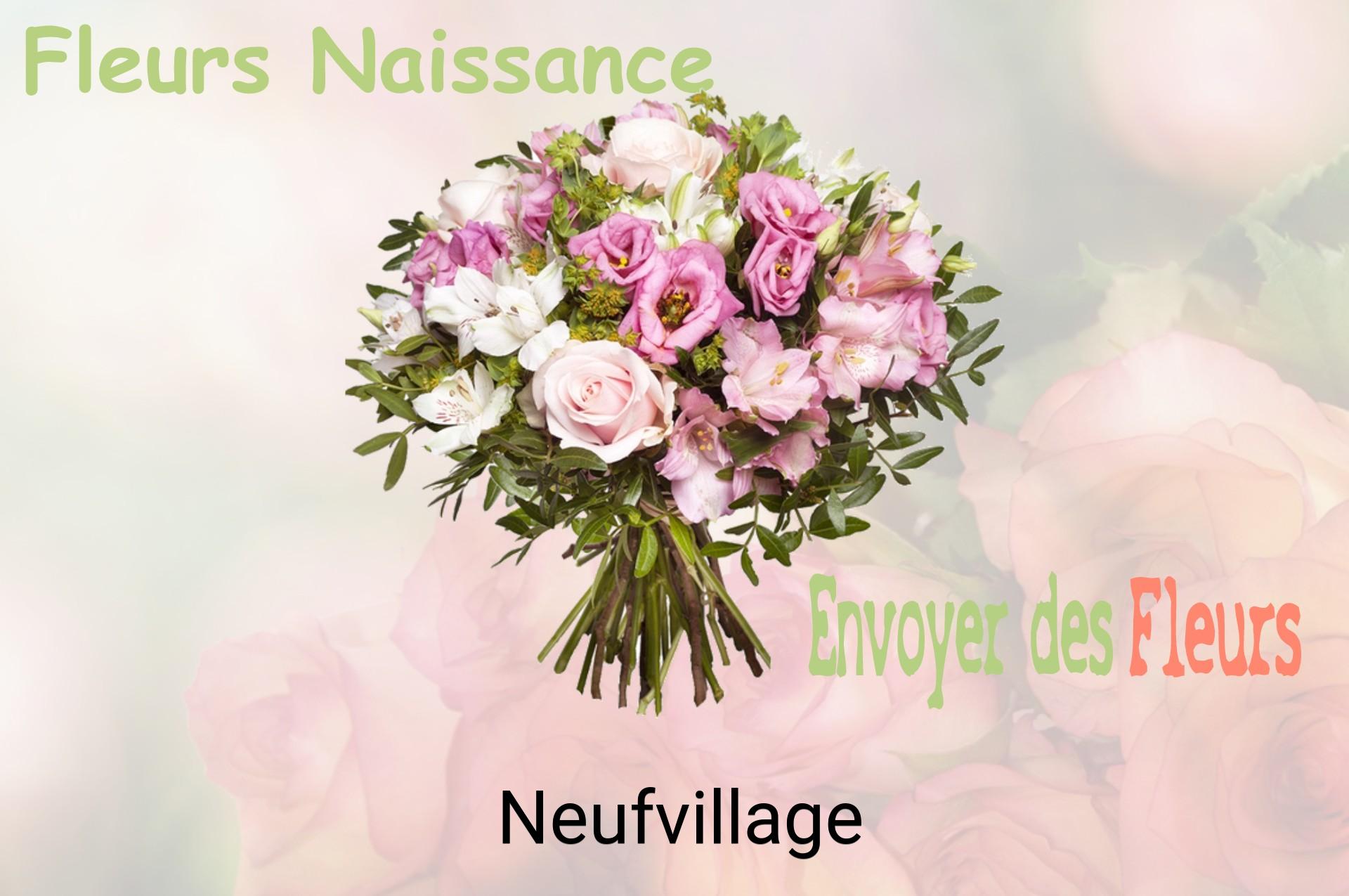 Bouquet de fleurs de naissance livré à Neufvillage